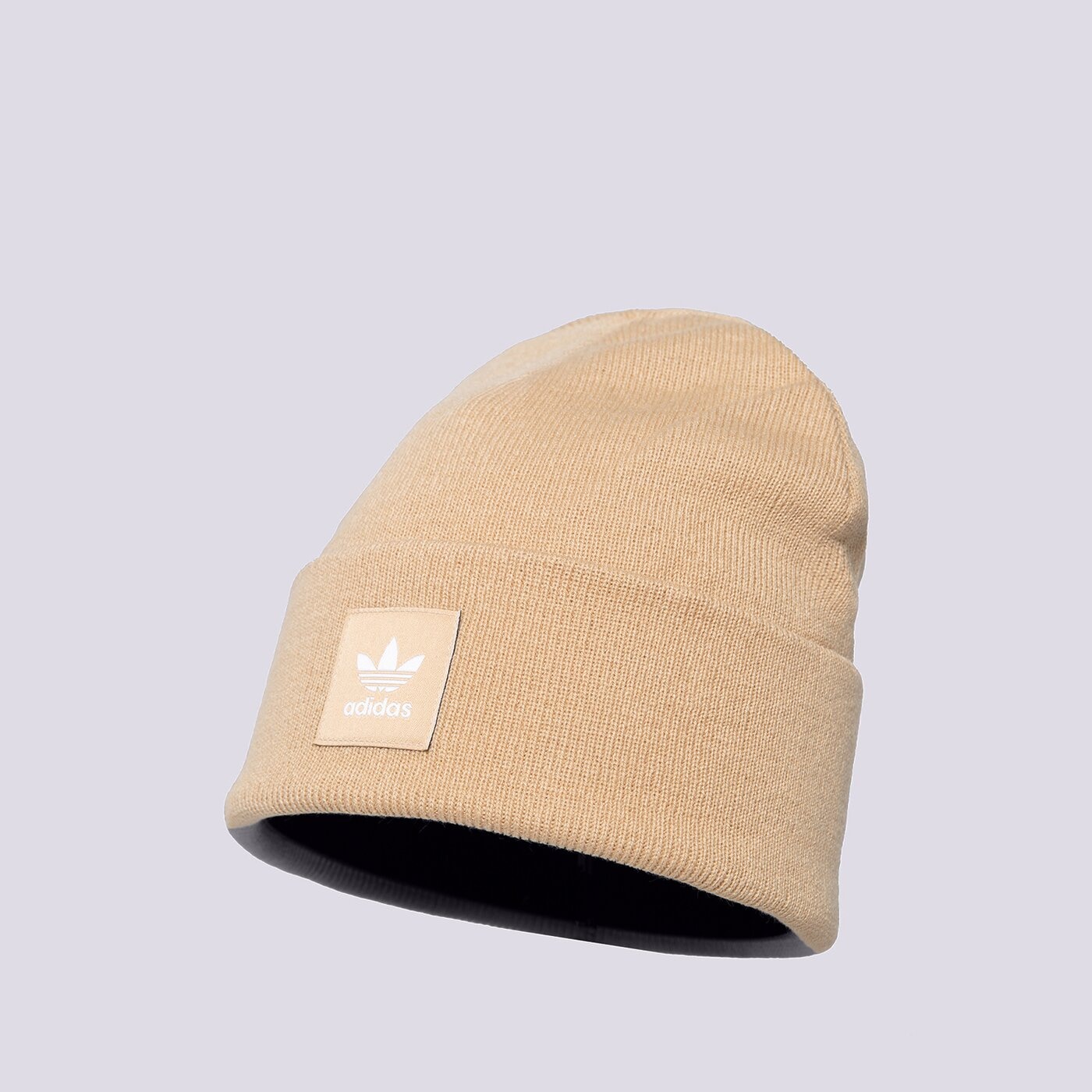 Дамска зимна шапка ADIDAS ШАПКА AC CUFF KNIT ht1135 цвят бежов