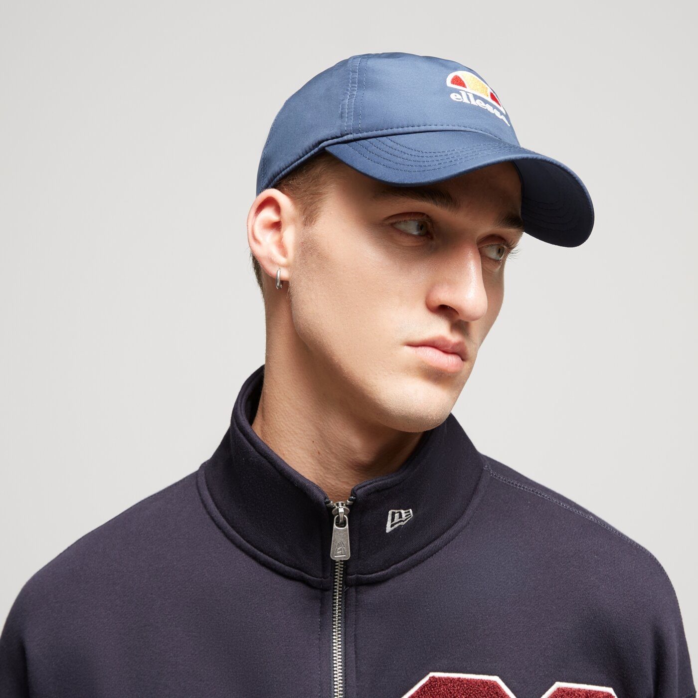 Дамска шапка с козирка ELLESSE ШАПКА ALBO CAP NAVY sbma2291429 цвят тъмносин