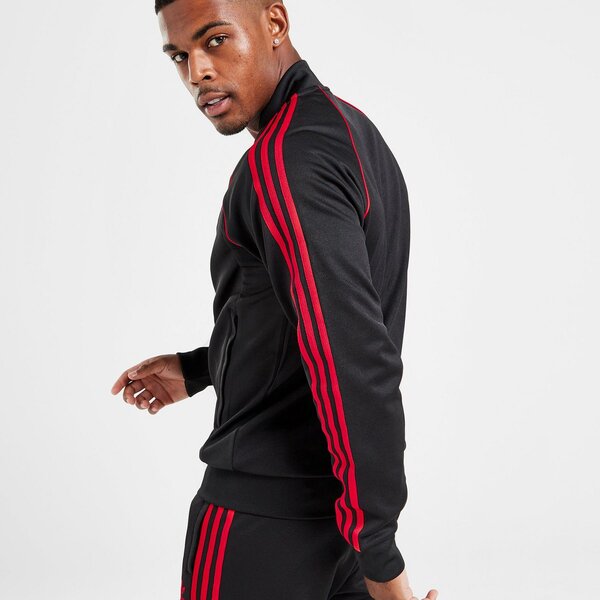 Мъжки суичър ADIDAS СУИТЧЪР СЪС ЗАКОПЧАВАНЕ SSTAR TT BLK/RED it7144 цвят черен