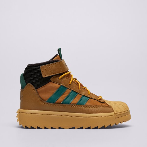 Детски зимни обувки ADIDAS SUPERSTAR WINTER TREK C jq0343 цвят кафяв