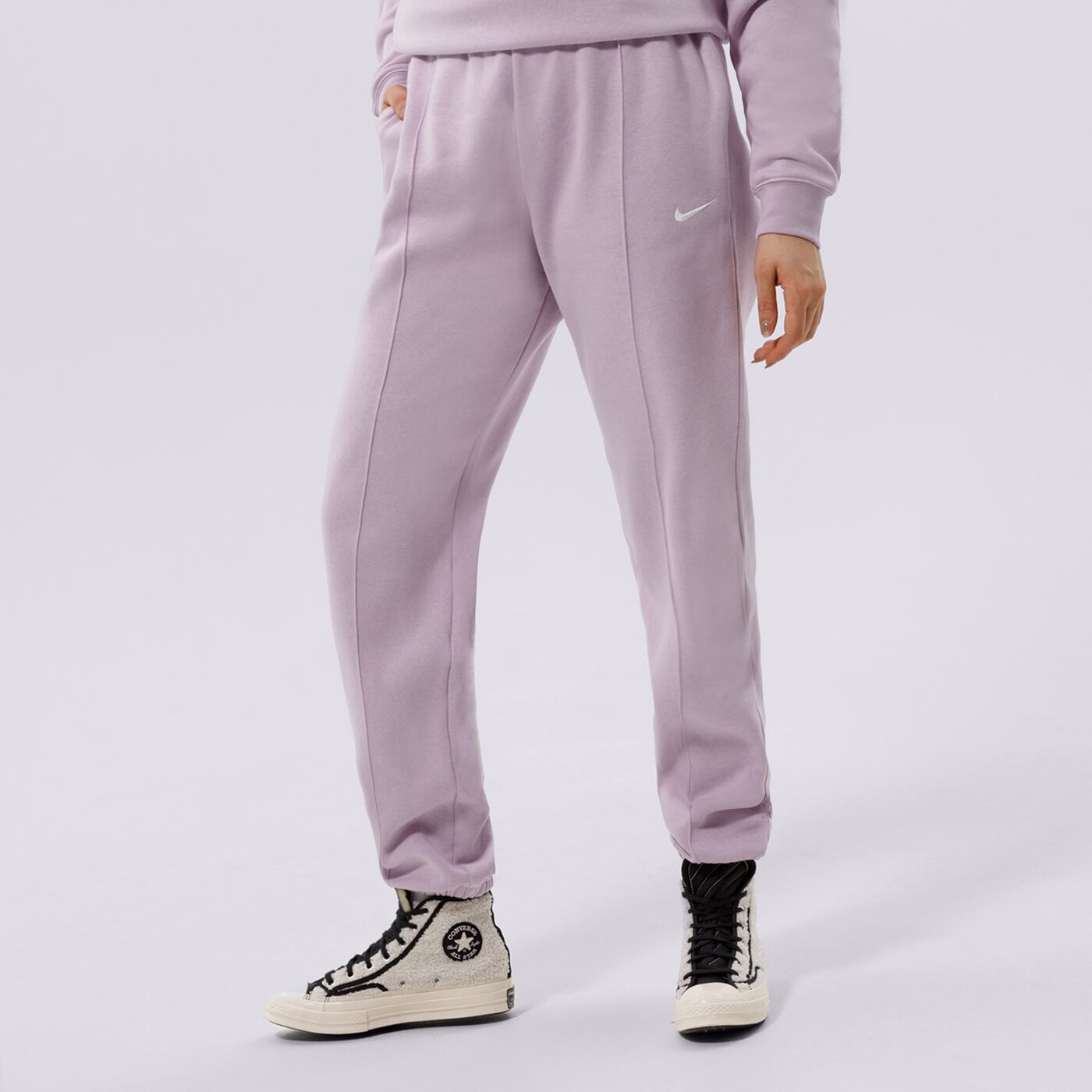 Дамски панталони NIKE ПАНТАЛОНИ W NSW ESSNTL CLCTN FLC PANT dq5098-530 цвят виолетов