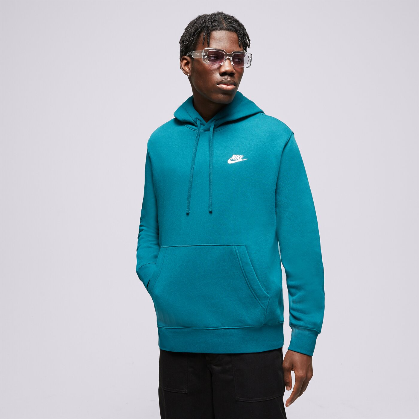 NIKE СУИТЧЪР С КАЧУЛКА NIKE SPORTSWEAR CLUB BV2654-381 Мъжки Цвят син ...