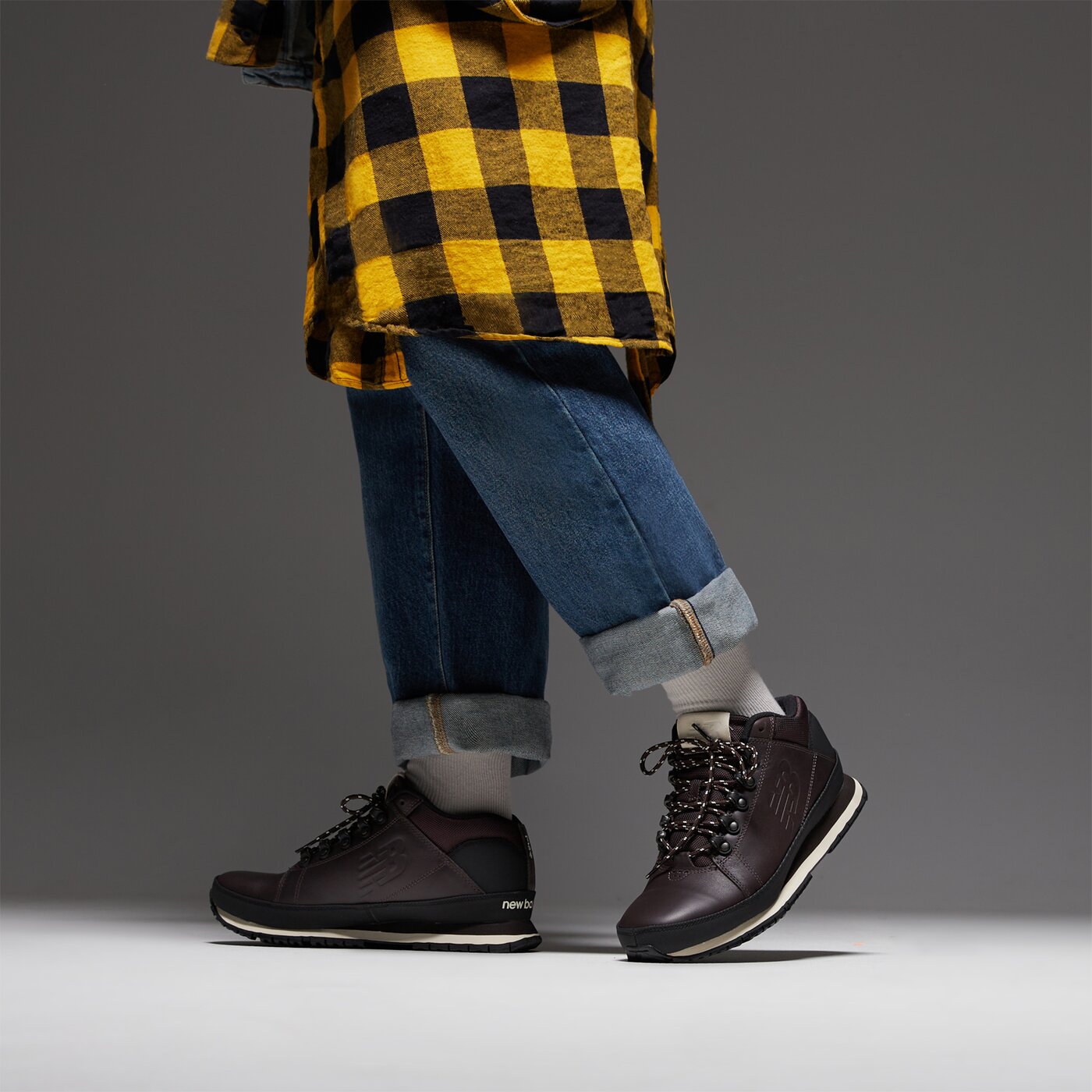 Мъжки зимни обувки NEW BALANCE H754LLB h754llb цвят кафяв