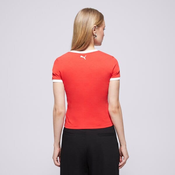 Дамска тениска PUMA ТЕНИСКА FUTURE.PUMA.ARCHIVE GRAPHIC SLIM TEE 632122 11 цвят червен