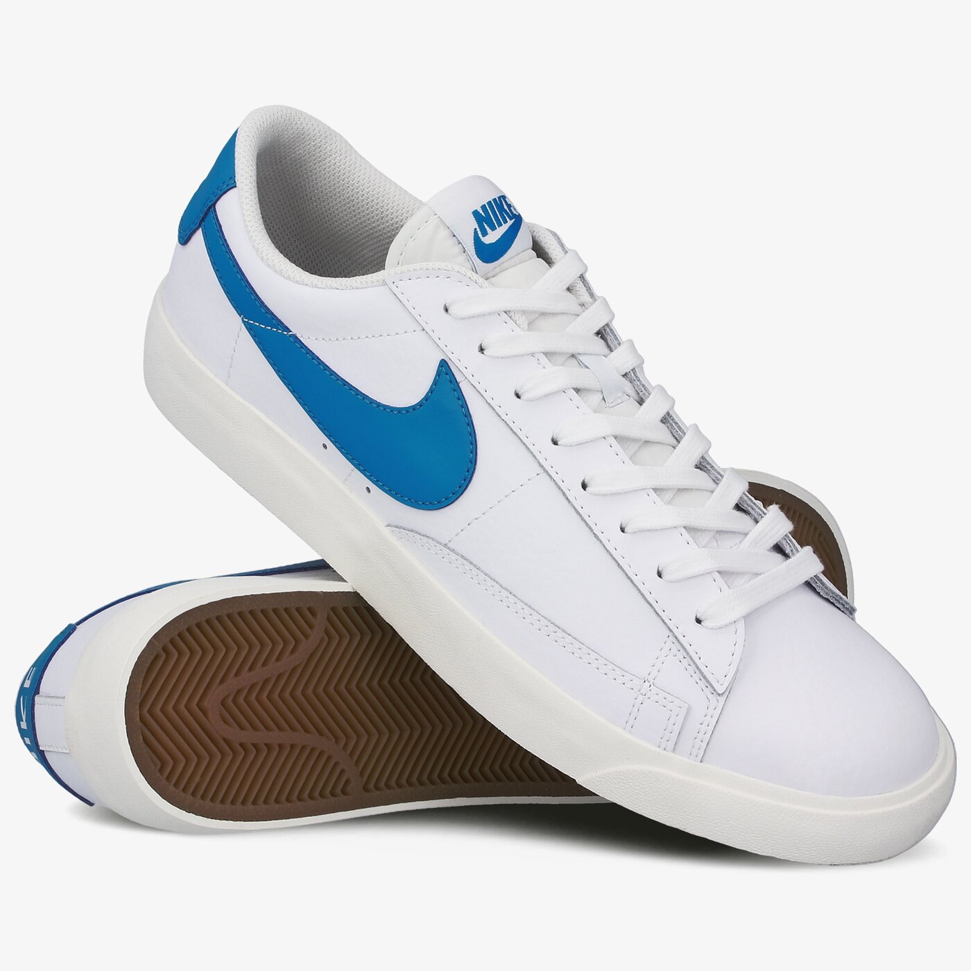 Мъжки маратонки NIKE BLAZER LOW LEATHER ci6377-104 цвят бял