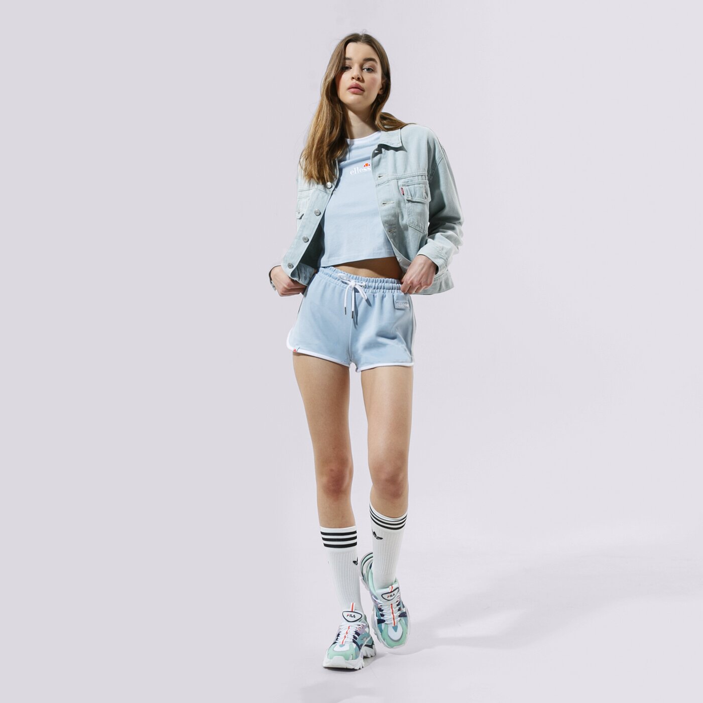 Дамска тениска ELLESSE ТЕНИСКА DERLA CROP ТЕНИСКА LBLUE sgj11884426 цвят син