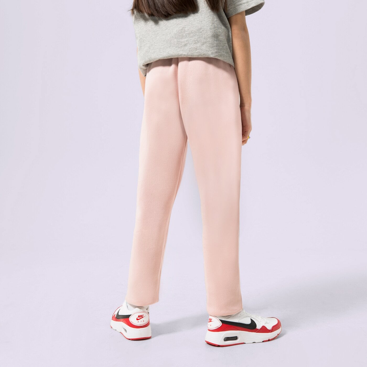 Детски панталони NIKE ПАНТАЛОНИ G NSW TREND FLC CF PANT PRNT fd0886-601 цвят розов