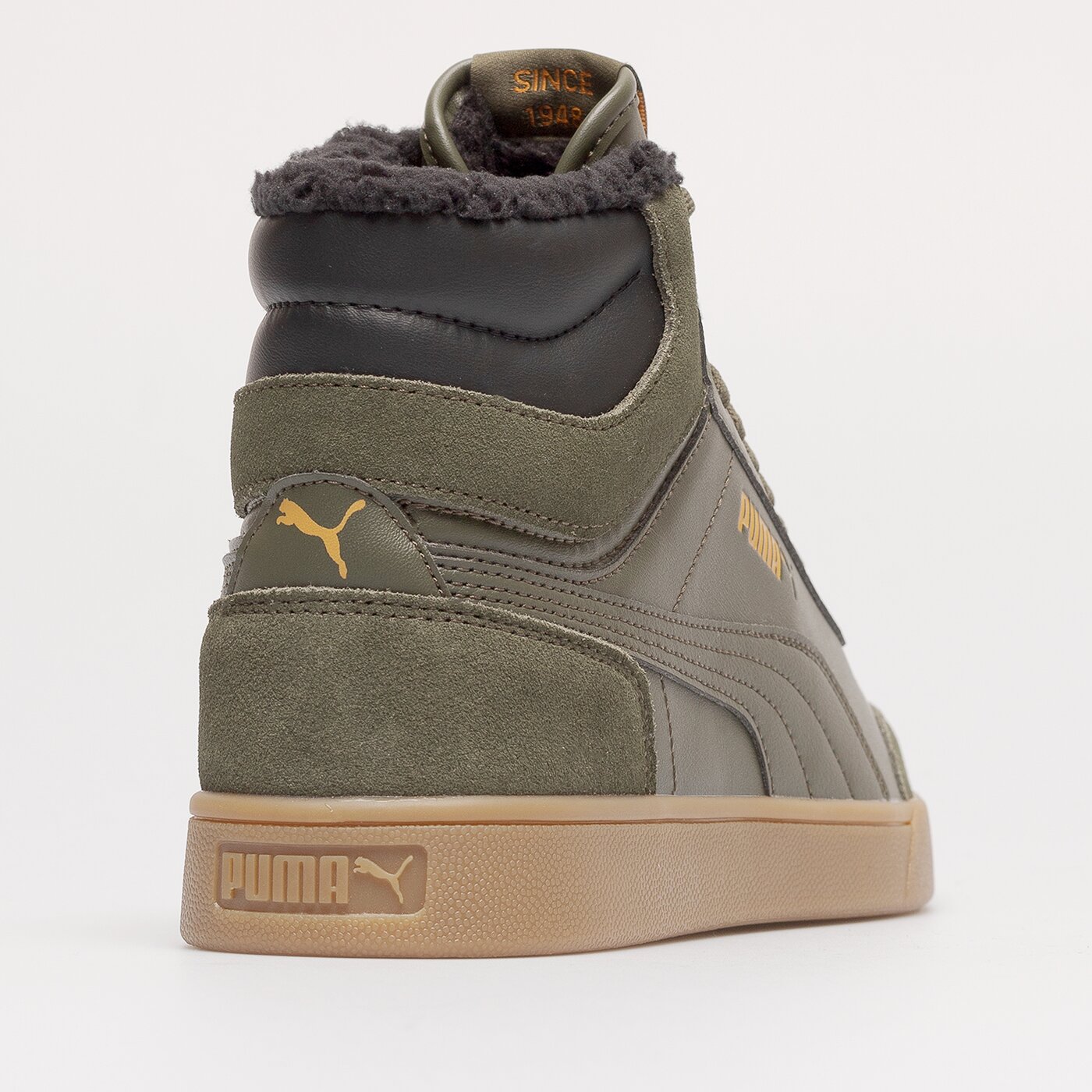 Мъжки зимни обувки PUMA SHUFFLE MID FUR 38760902 цвят каки
