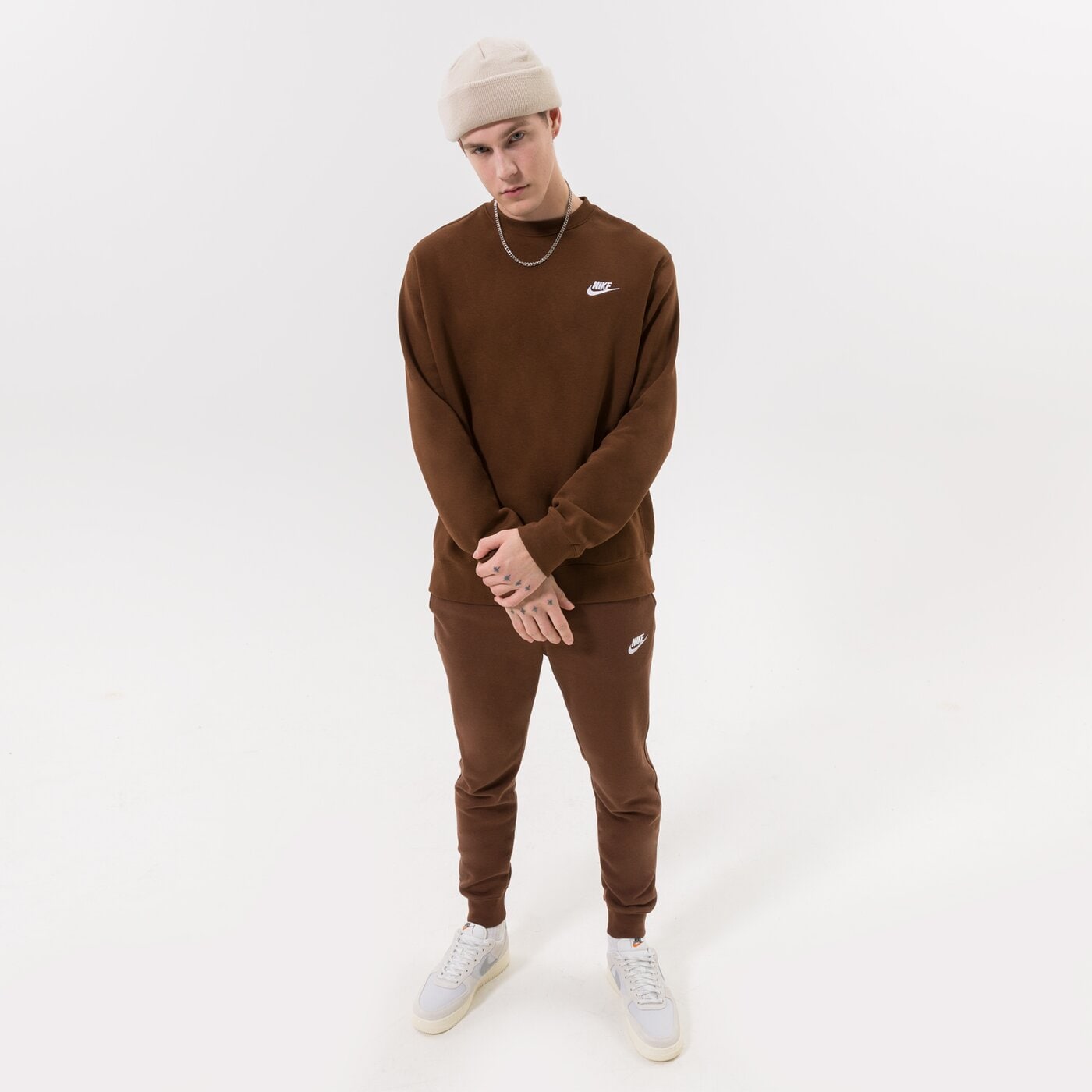 Мъжки панталони NIKE ПАНТАЛОНИ SPORTSWEAR CLUB FLEECE bv2671-259 цвят кафяв