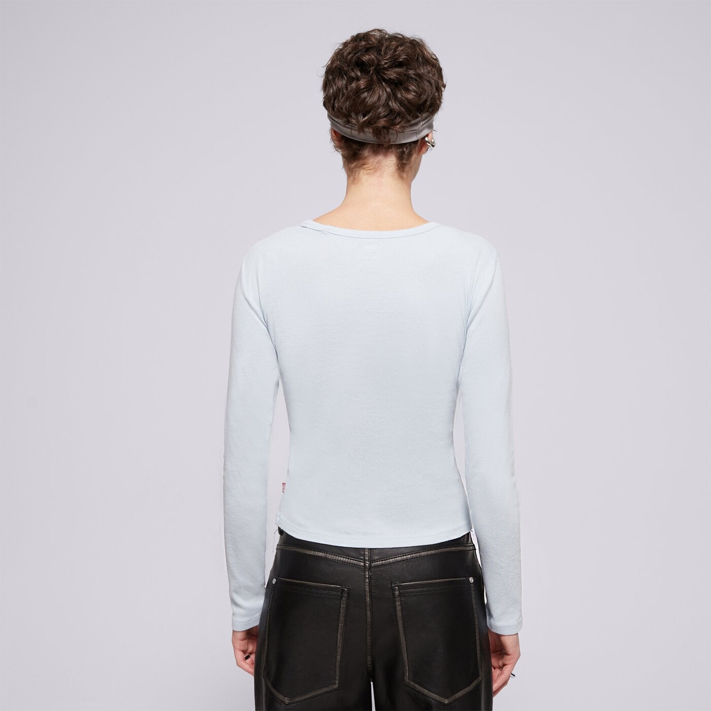 Дамска тениска LEVI'S ТЕНИСКА GRAPHIC LS RICKIE TEE BLUES a0459-0010 цвят син