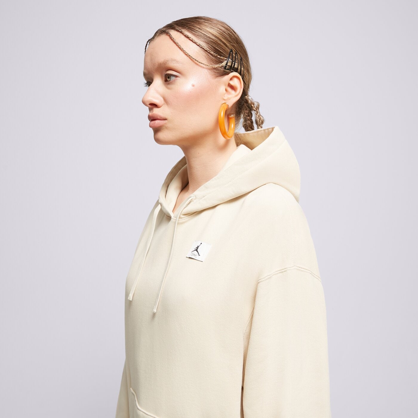 Дамски суичър JORDAN СУИТЧЪР С КАЧУЛКА W J FLIGHT FLC H dq4603-234 цвят бежов