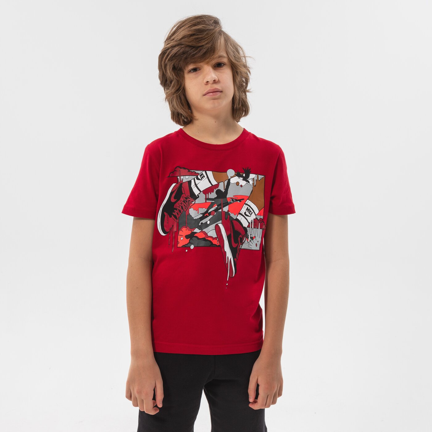 Детска тениска JORDAN ТЕНИСКА JDB MJ DNA JUMPMAN BOY 95b091-r78 цвят червен