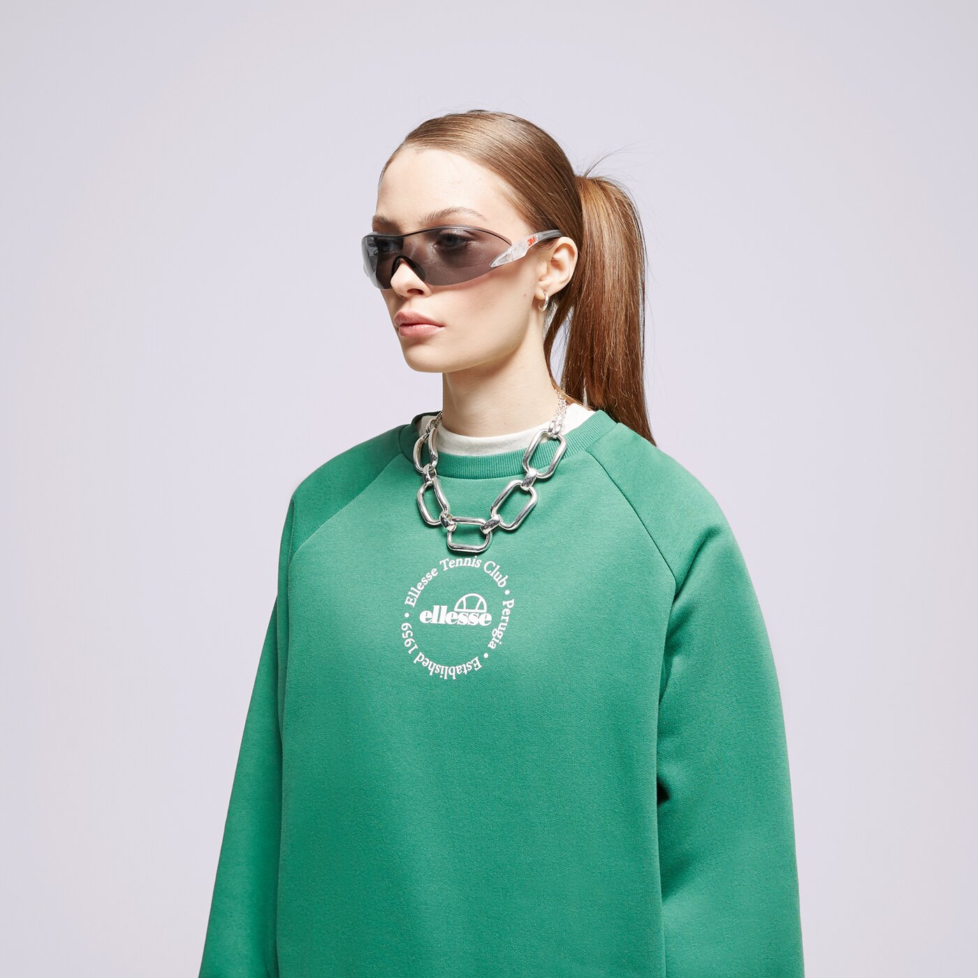 Мъжки суичър ELLESSE СУИТЧЪР VOLIERO SWEATSHIRT GREEN sgr17619503 цвят зелен