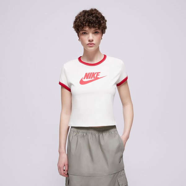Дамска тениска NIKE ТЕНИСКА W NSW SS RINGER TEE VNTG RUN if4072-133 цвят кремав