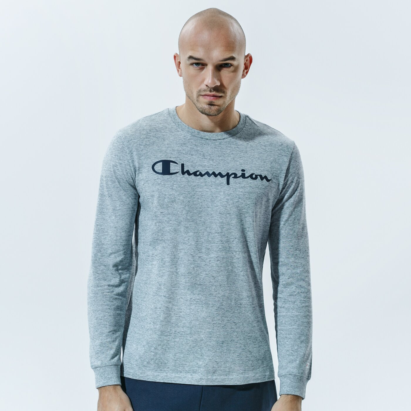Мъжка тениска CHAMPION ТЕНИСКА CREWNECK LONG SLEEVE ТЕНИСКА 214748em021 цвят сив