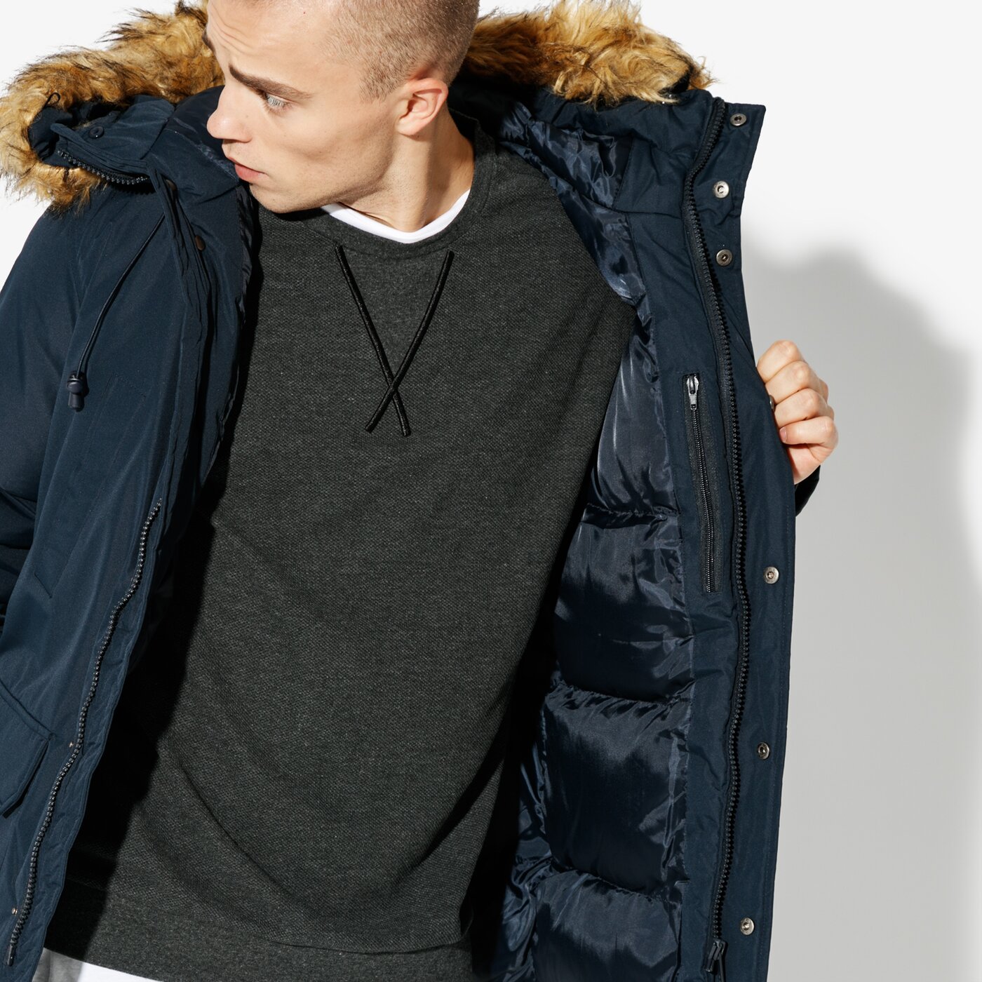 Мъжко зимно яке CONFRONT ЯКЕ SELO cfv38kum02001 цвят тъмносин