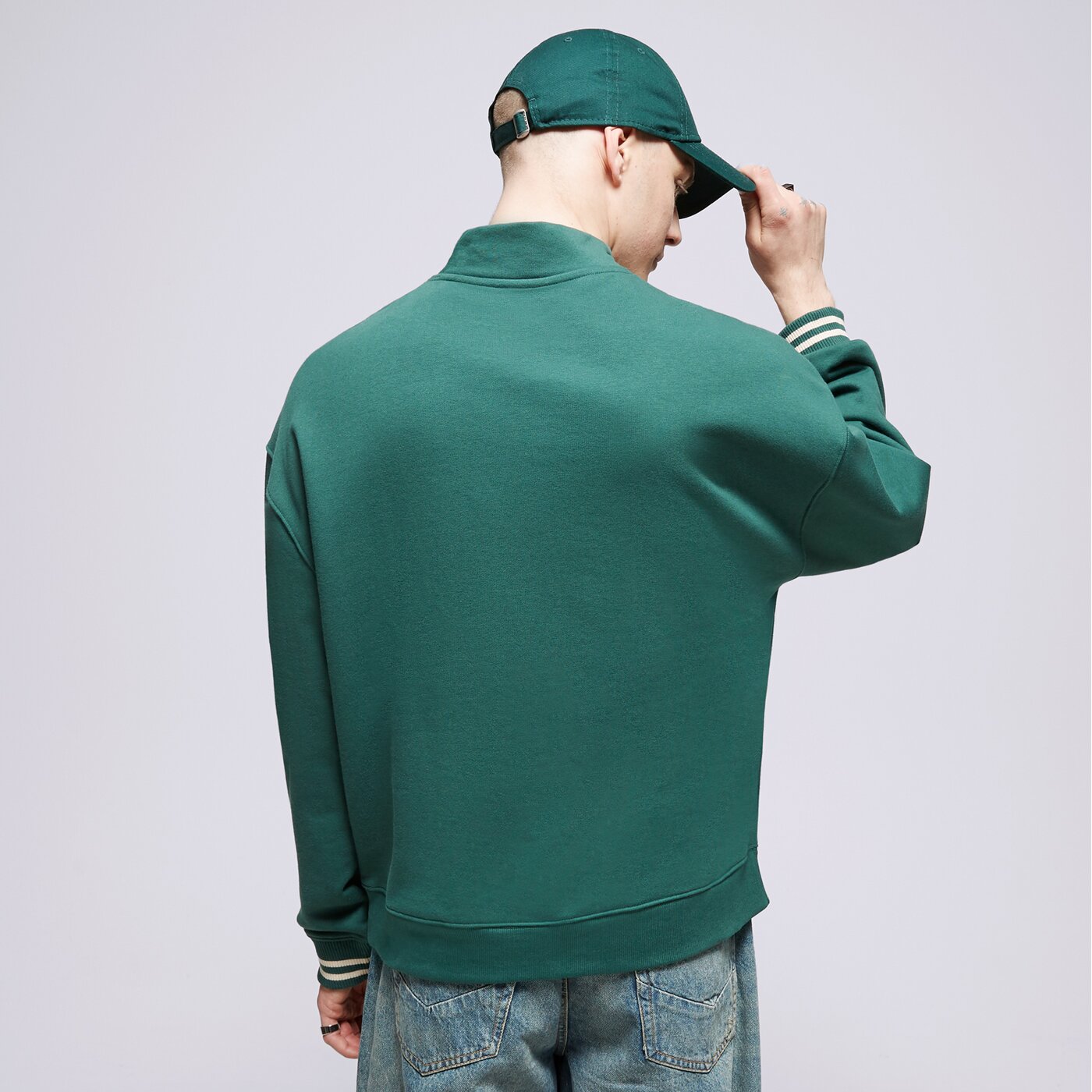 Мъжки суичър ELLESSE СУИТЧЪР СЪС ЗАКОПЧАВАНЕ SIESTALLI DGREEN 1/2 ZIP TRA shs18657502 цвят зелен