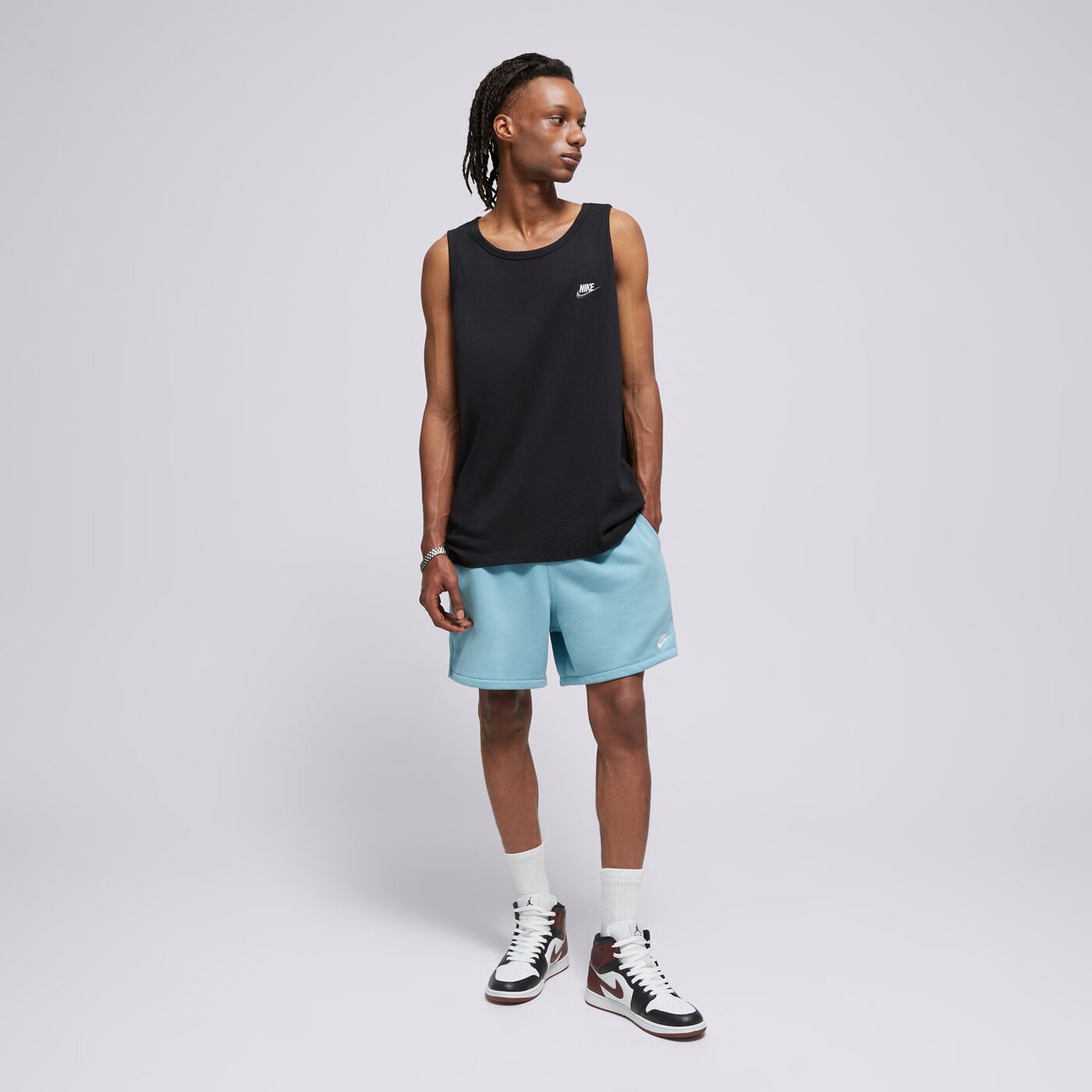 Мъжки къси панталони NIKE ШОРТИ M NK CLUB FLOW FT SHORT fn3520-464 цвят син