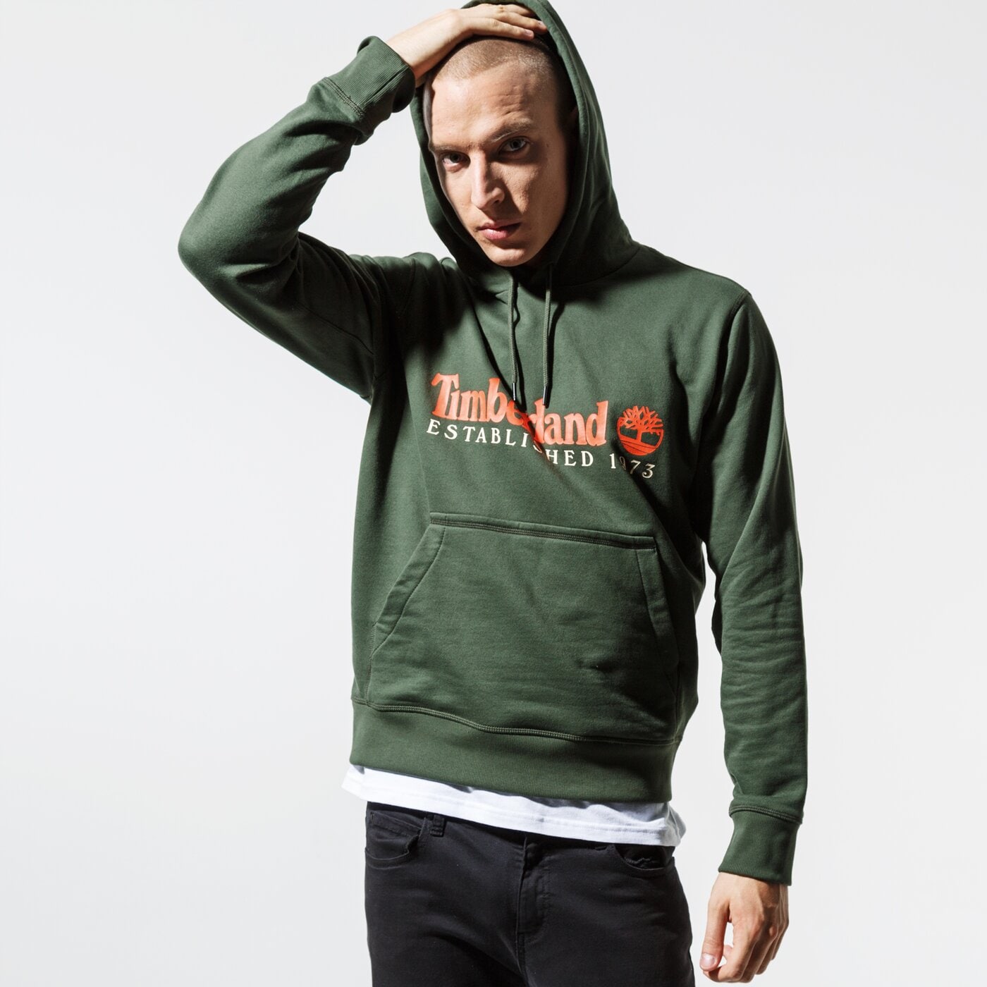 Мъжки суичър TIMBERLAND СУИТЧЪР ESSENTIAL ESTABLISHED 1973 tb0a1y2du311 цвят зелен