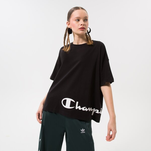 Дамска тениска CHAMPION ТЕНИСКА CREWNECK ТЕНИСКА 115425kk001 цвят черен