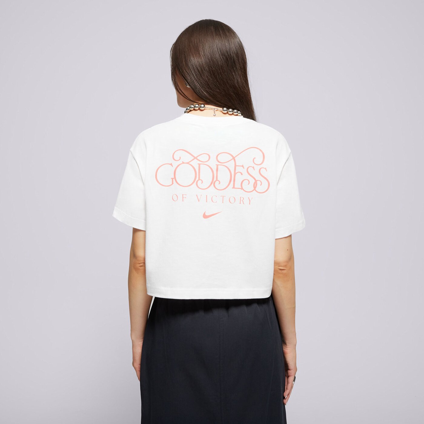 Дамска тениска NIKE ТЕНИСКА W NSW SS CROP TEE IWD hf9500-100 цвят бял