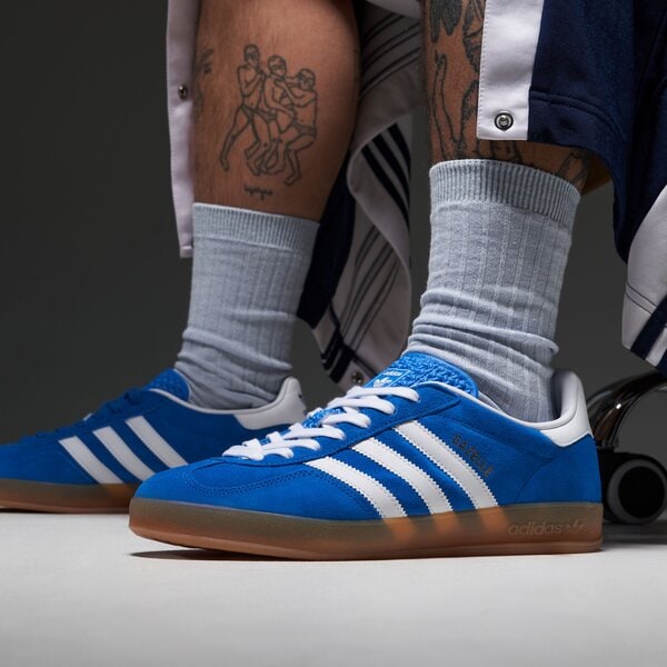 Мъжки маратонки ADIDAS GAZELLE INDOOR ji2061 цвят син