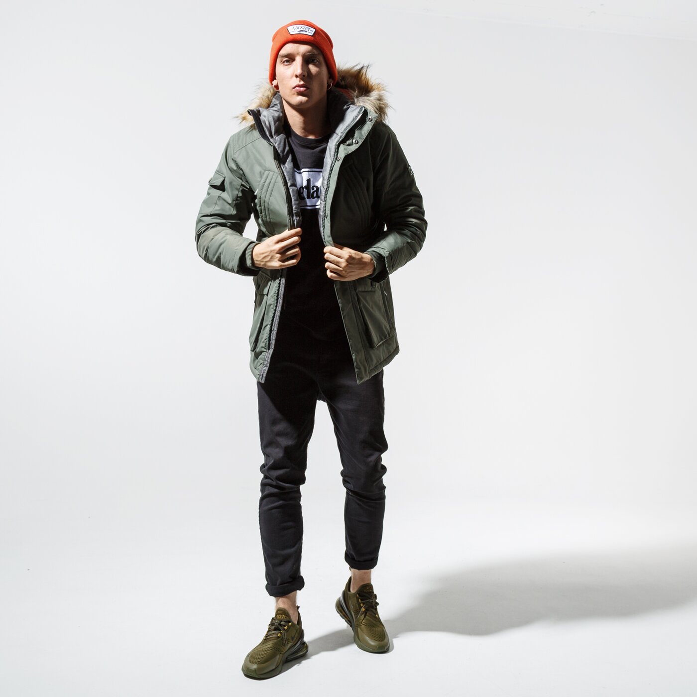 Мъжко зимно яке CONFRONT ЯКЕ HATTARD cfv39kum01001 цвят каки