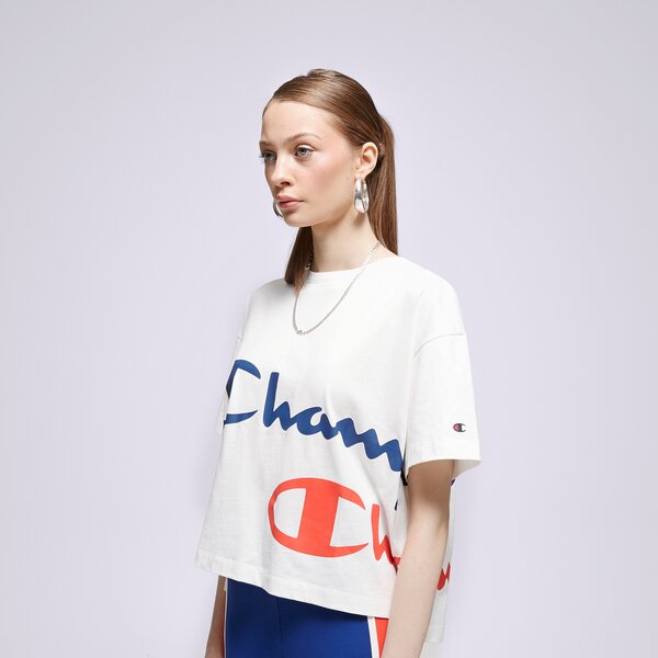 Дамска тениска CHAMPION ТЕНИСКА CREWNECK ТЕНИСКА 116230ww001 цвят бял