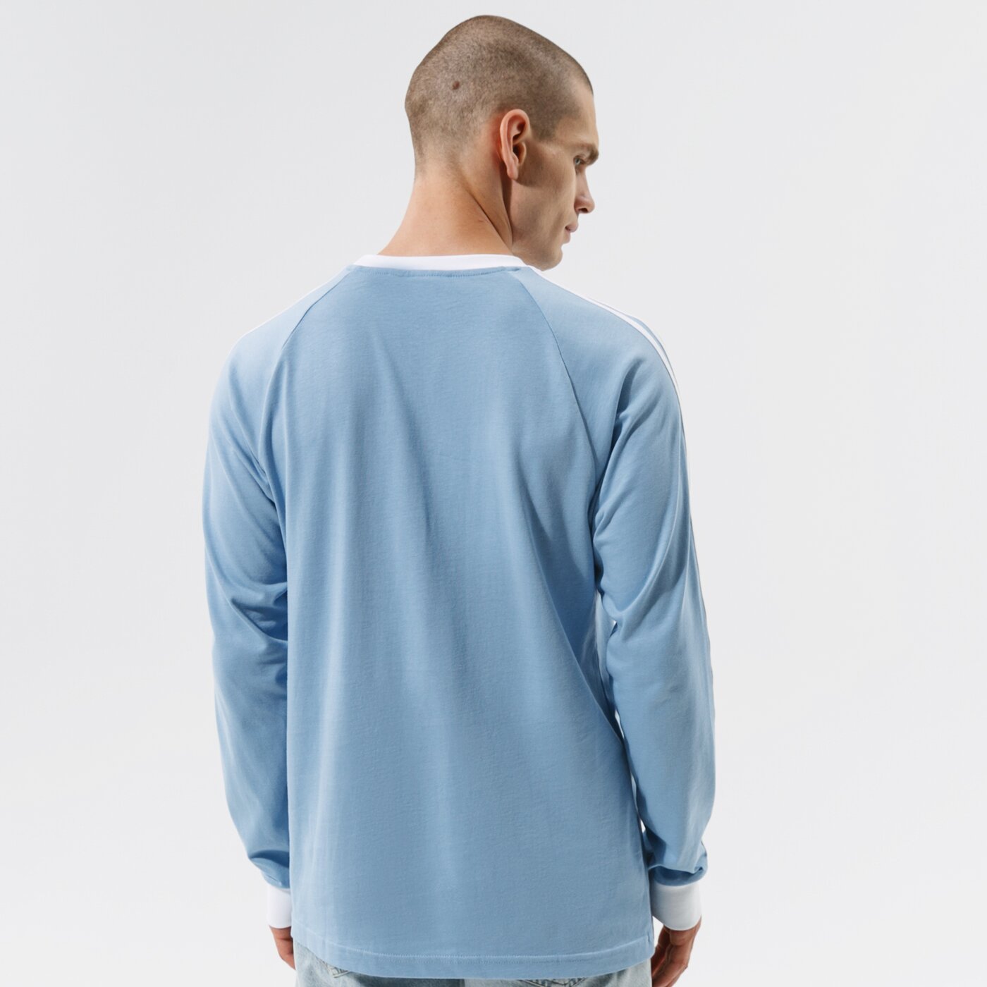 Мъжка тениска ADIDAS ТЕНИСКА 3-STRIPES LS T h37777 цвят син