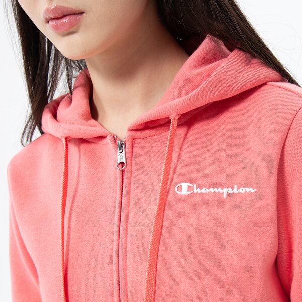 Дамски суичър CHAMPION СУИТЧЪР СЪС ЗАКОПЧАВАНЕ HOODED FULL ZIP 115398ps171 цвят розов