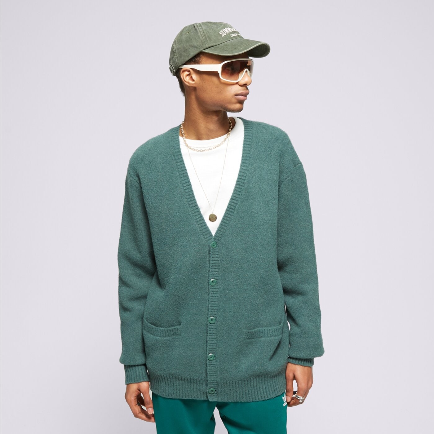 VANS ПУЛОВЕР HAVENWOOD CARDIGAN BISTRO vn000g6mbdx1 цвят зелен