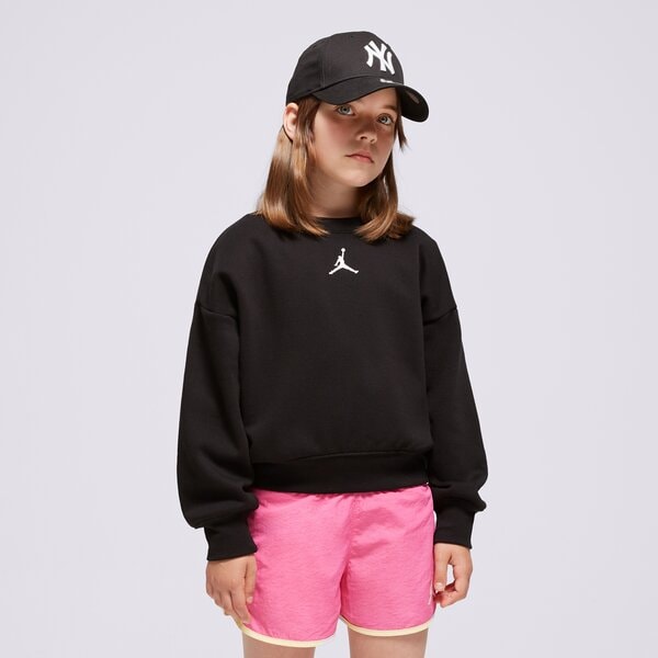 Детски суичър JORDAN СУИТЧЪР JDG JUMPMAN ICON PLAY CREW GIRL 45c387-023 цвят черен