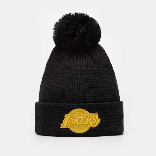 Мъжка зимна шапка NEW ERA ШАПКА POP BOBBLE BEANIE LAKERS LOS ANGELES LAKERS NV 60284990 цвят тъмносин