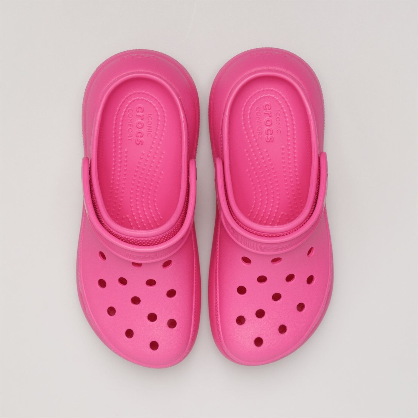 Дамски чехли и сандали CROCS CLASSIC CRUSH CLOG 207521-6ub цвят розов