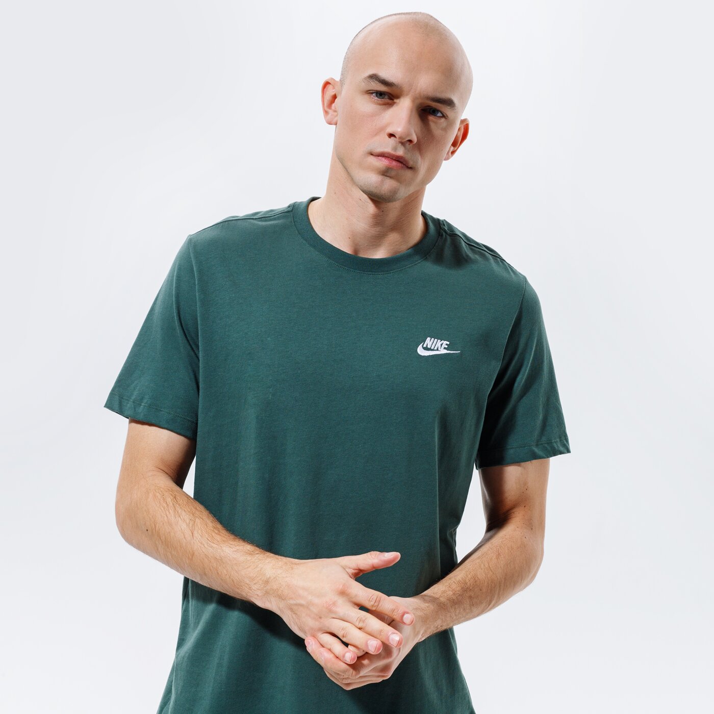 Мъжка тениска NIKE ТЕНИСКА SPORTSWEAR CLUB ar4997-370 цвят каки