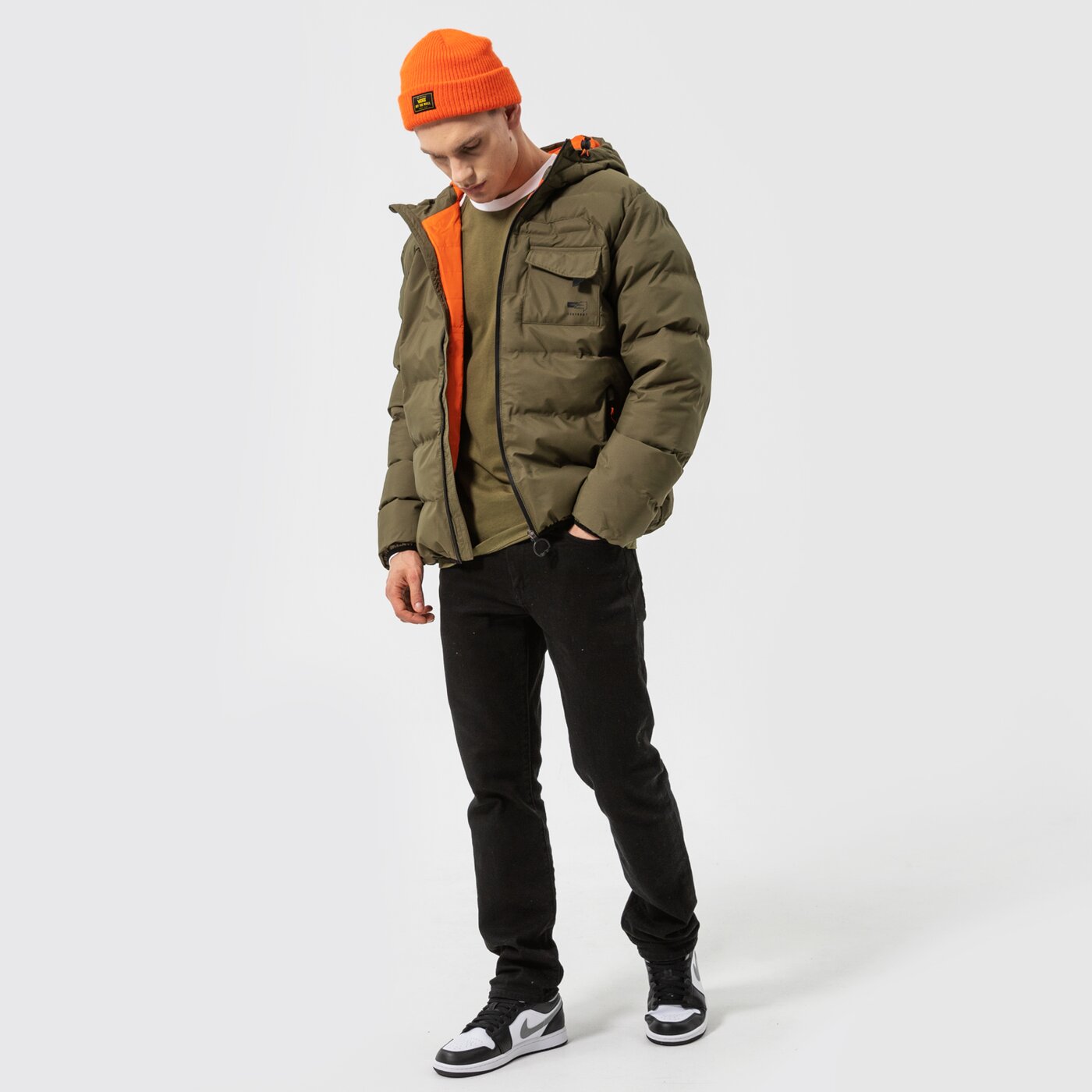 Мъжко зимно яке CONFRONT ЯКЕ ЗИМНО CITY ADVENTURE JACKET cf321kum18002 цвят каки