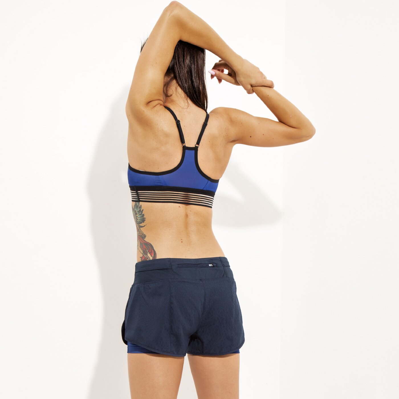 Дамска тениска NIKE BRA NEW PRO INDY COOL 805189455 цвят тъмносин