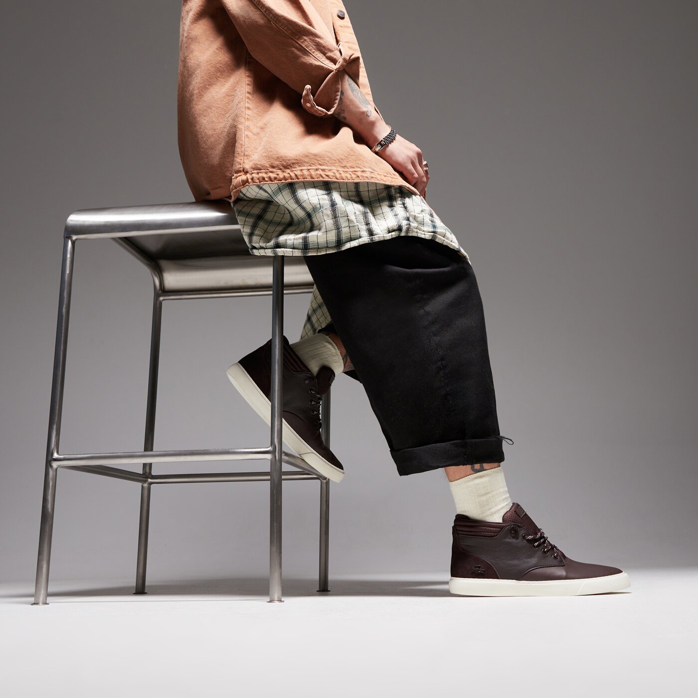 Мъжки маратонки LACOSTE ESPARRE CHUKKA0320 1 CMA 740cma00201w7 цвят кафяв