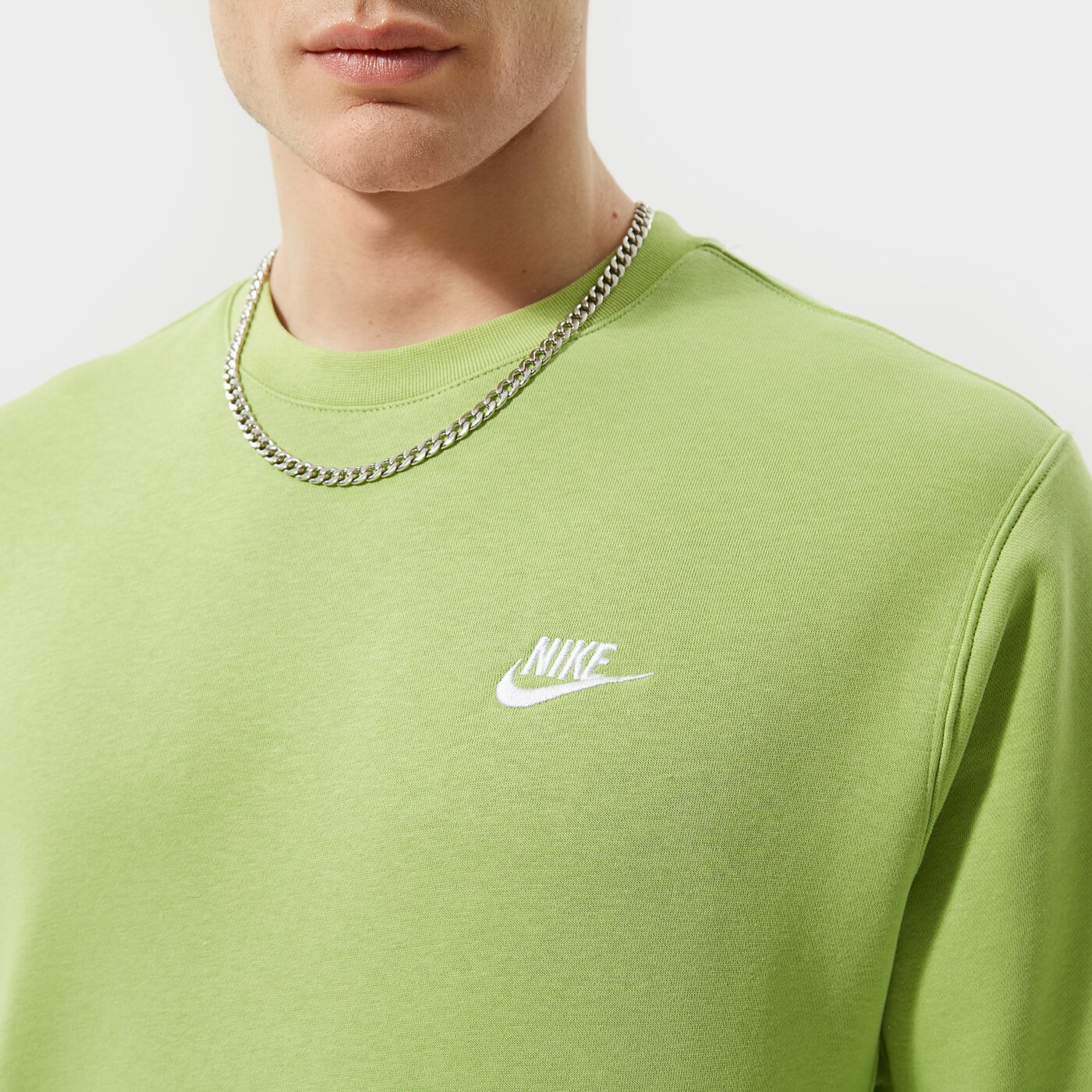 Мъжки суичър NIKE СУИТЧЪР NIKE SPORTSWEAR CLUB FLEECE bv2662-332 цвят зелен