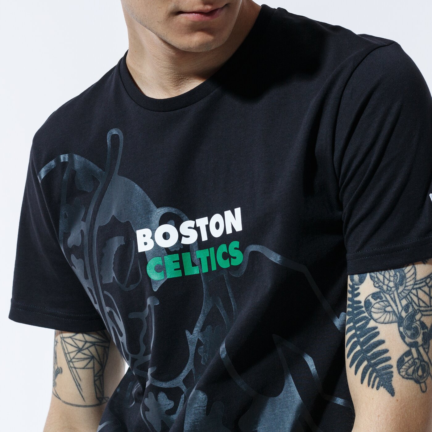 Мъжка тениска NEW ERA ТЕНИСКА NBA BIG LOGO TEE BOSCEL BLK 12369806 цвят черен