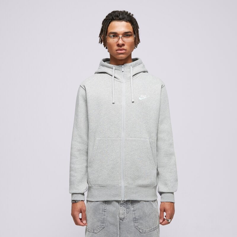NIKE СУИТЧЪР С КАЧУЛКА M NSW CLUB DT HOODIE FZ BB ESSENTIALS