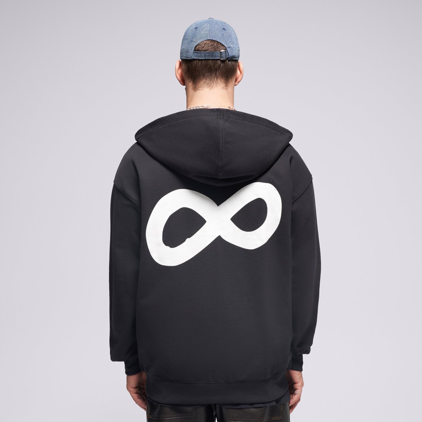 Мъжки суичър PROSTO СУИТЧЪР СЪС ЗАКОПЧАВАНЕ   ZIP HOODIE INFINITY BLACK kl252mswe2141 цвят черен