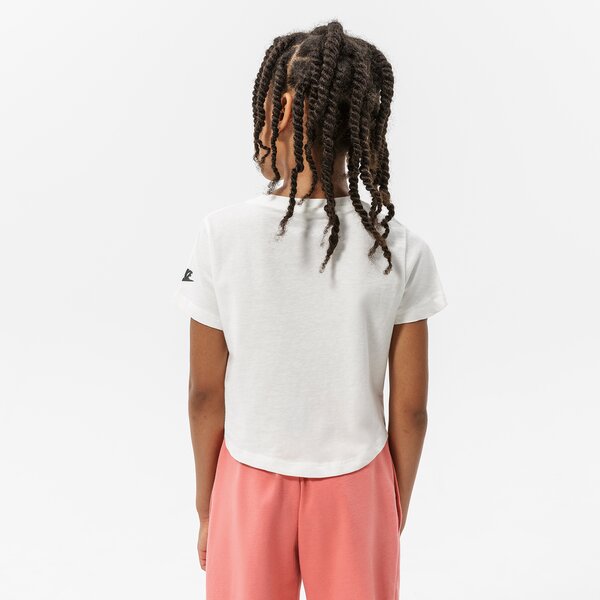 Детска тениска NIKE ТЕНИСКА G NSW TEE SUN SWOOSH CROP GIRL dq4376-133 цвят бял