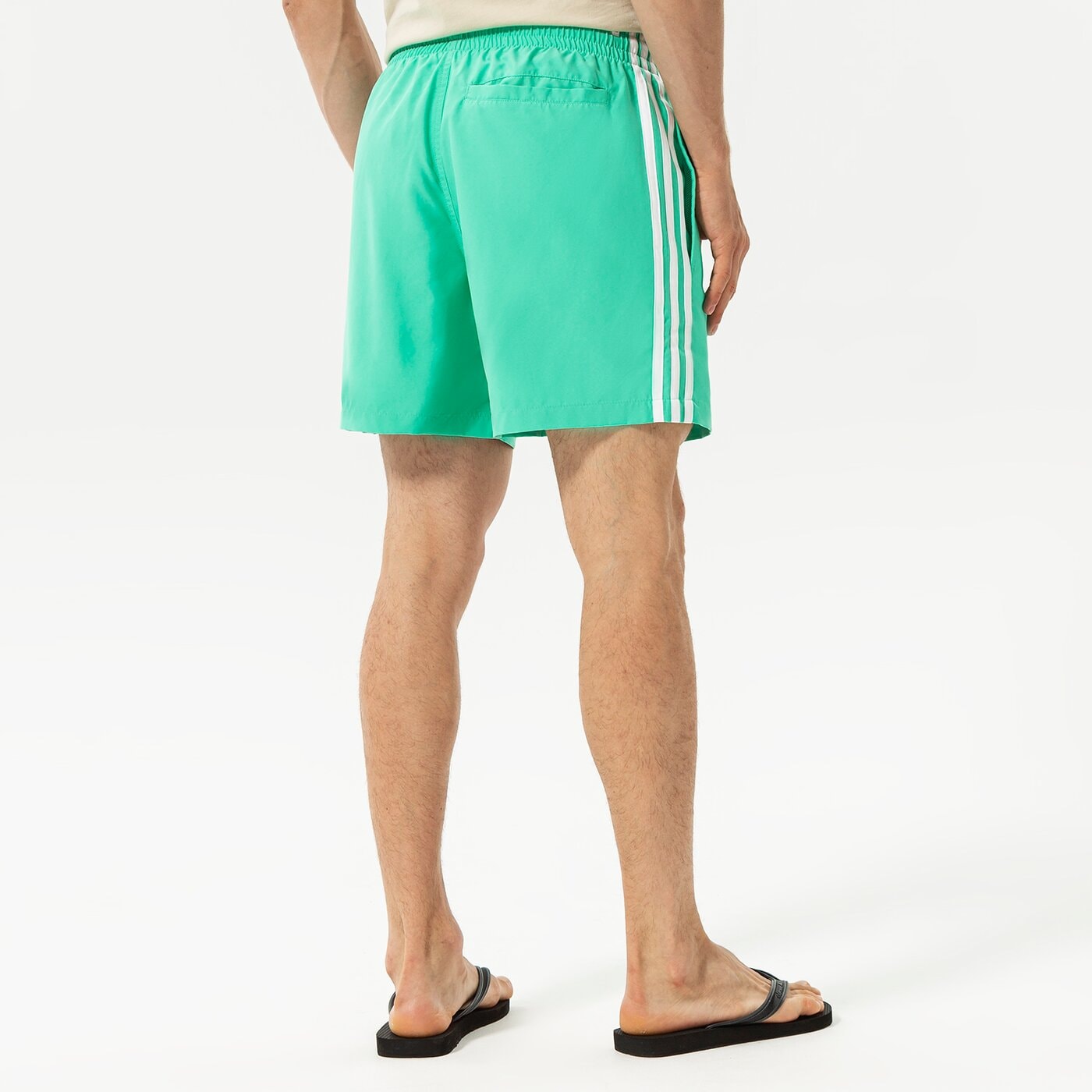 Мъжки къси панталони ADIDAS ШОРТИ 3-STRIPES SWIMS hf2119 цвят зелен