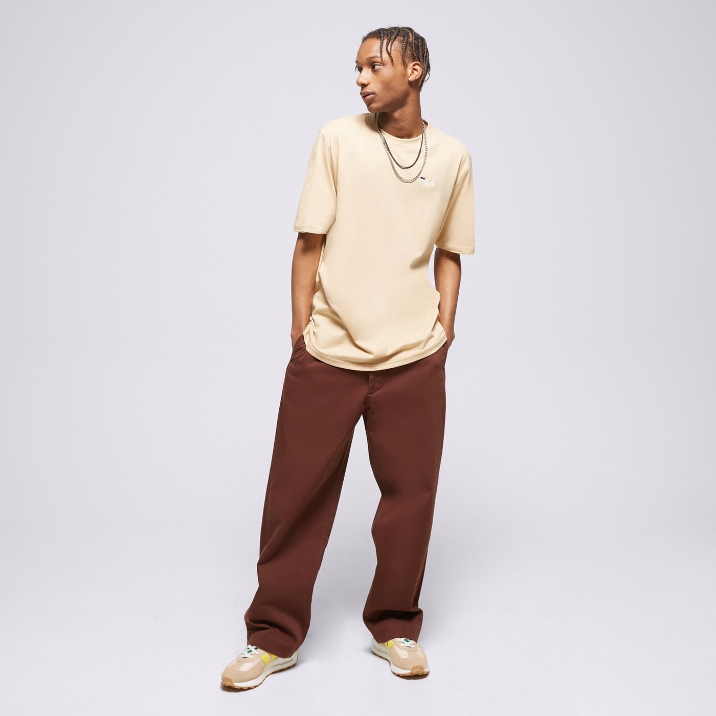 Мъжка тениска FILA ТЕНИСКА DRINGO ss23spm229626 цвят бежов