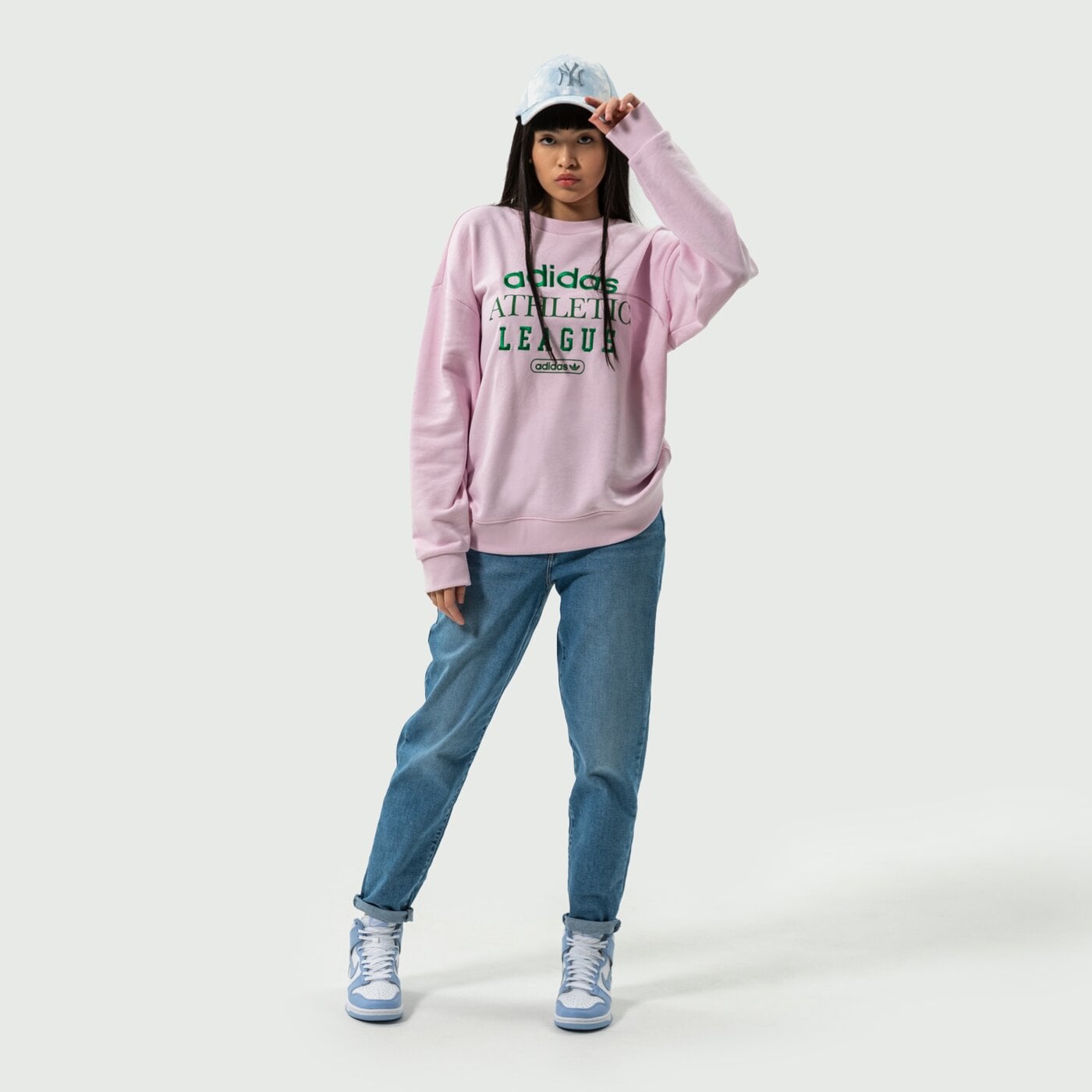 Дамски суичър ADIDAS СУИТЧЪР CREW hl0043 цвят розов