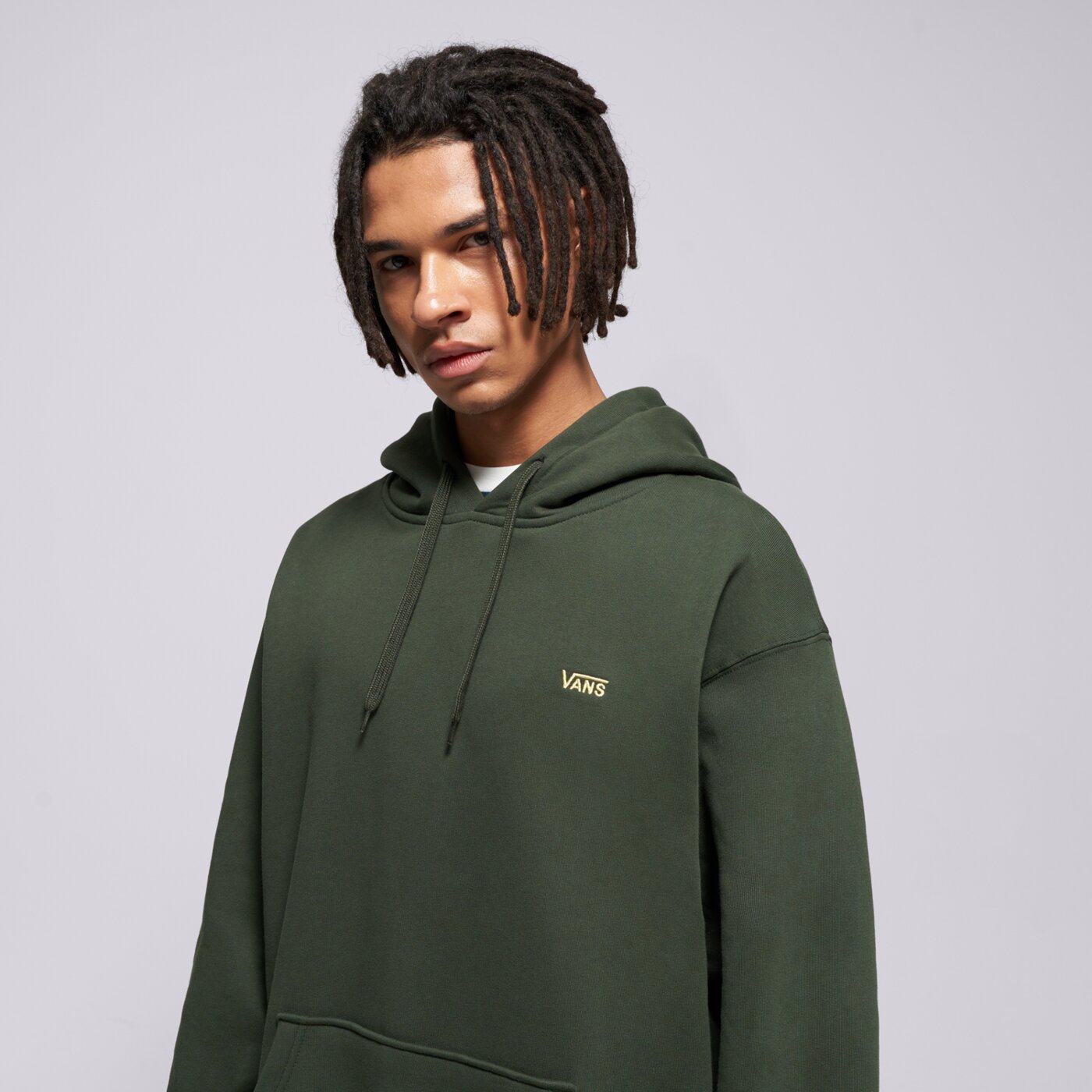 Мъжки суичър VANS СУИТЧЪР С КАЧУЛКА LEFT CHEST II LOOSE PO vn000p21emu1 цвят зелен