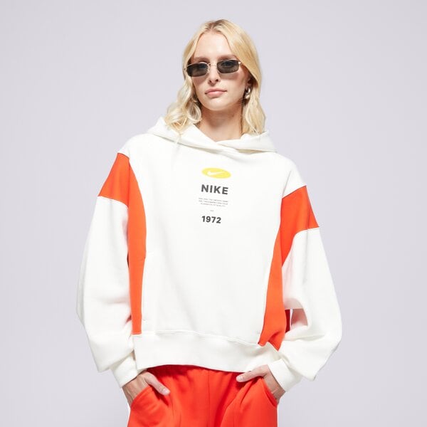 Дамски суичър NIKE СУИТЧЪР С КАЧУЛКА W NSW PHNX FLC REMIX OOS HDY ih8516-133 цвят кремав