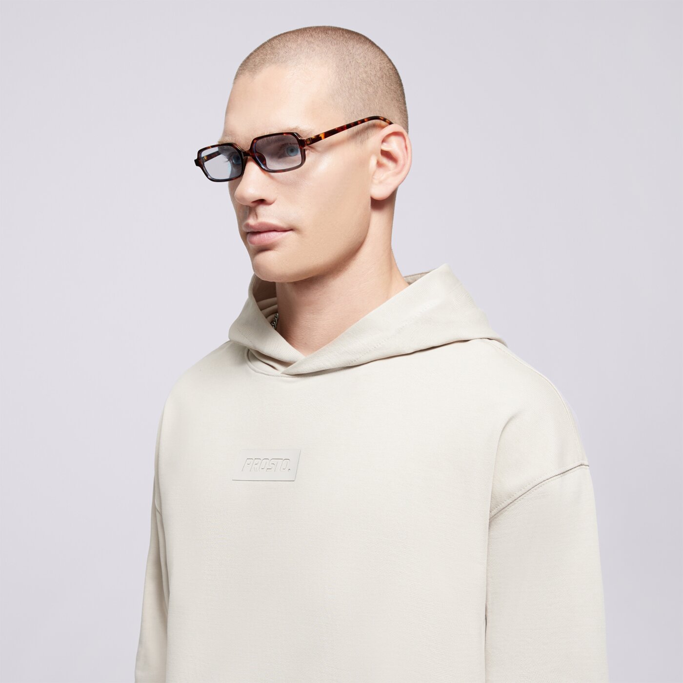 Мъжки суичър PROSTO СУИТЧЪР С КАЧУЛКА HOODIE BOX 2.0 kl251mswe2091 цвят бежов