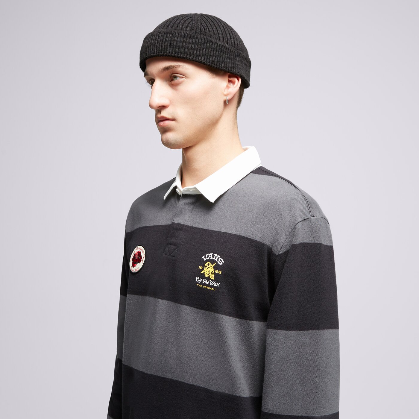 Мъжка тениска VANS ТЕНИСКА DESERT HI RUGBY vn0008sykou1 цвят черен